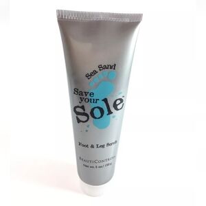 Sealed BeautiControl Save Your Sole Sea Sand Foot & Leg Scrub NEW Full Size 5 Oz